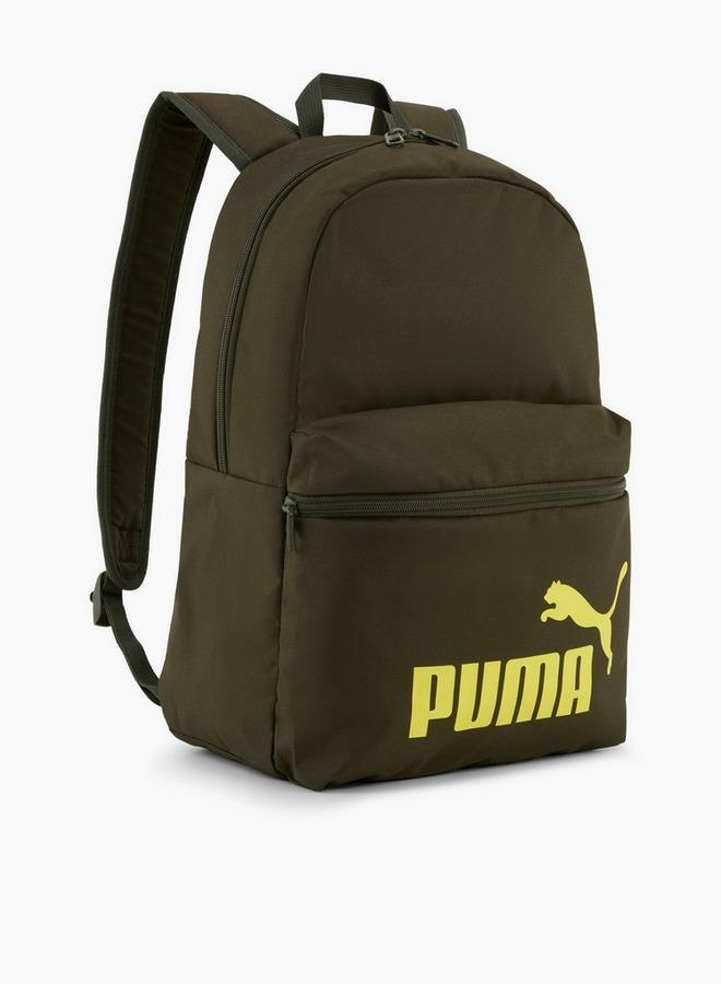 PUMA Logo Print Backpack For Kids 5-13 Years With Padded Straps - Image 1