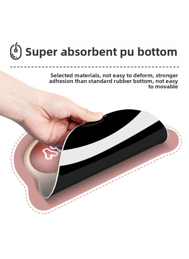 Generic - DM7 Wrist Mouse Pad Wrist Pad Thickeneded Non-slip Memory Foam Office Mouse Pad Laptop Keyboard-Color:253x230mm-23mm-Pattern:XK-577-wrist Pad + Keyboard Tray - Image 1