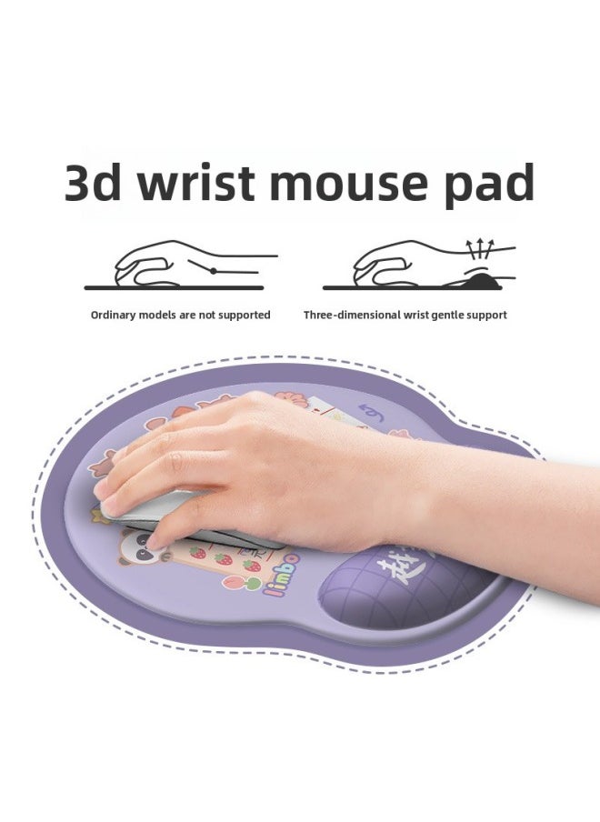 Generic - DM7 Wrist Mouse Pad Wrist Pad Thickeneded Non-slip Memory Foam Office Mouse Pad Laptop Keyboard-Color:253x230mm-23mm-Pattern:XK-577-wrist Pad + Keyboard Tray - Image 1
