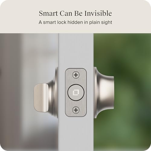 Level Lock Smart Lock - World's Smallest, Most Beautifully Designed Matter-Over-Thread Deadbolt - Level App for iOS & Android | Works with Apple Home (Satin Nickel) - Image 3