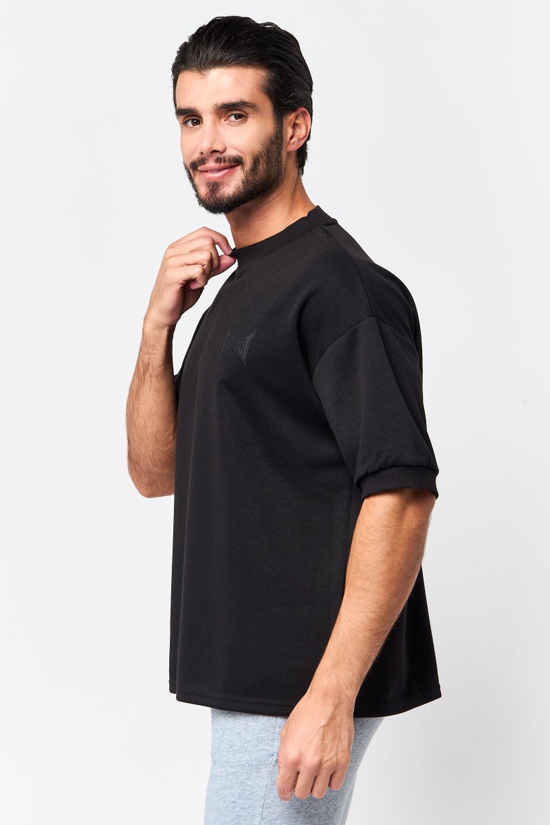 TapouT Men Sportswear Fit Short Sleeve Outdoor T-Shirt, Black - Image 3