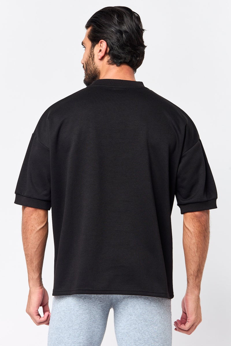 TapouT Men Sportswear Fit Short Sleeve Outdoor T-Shirt, Black - Image 4