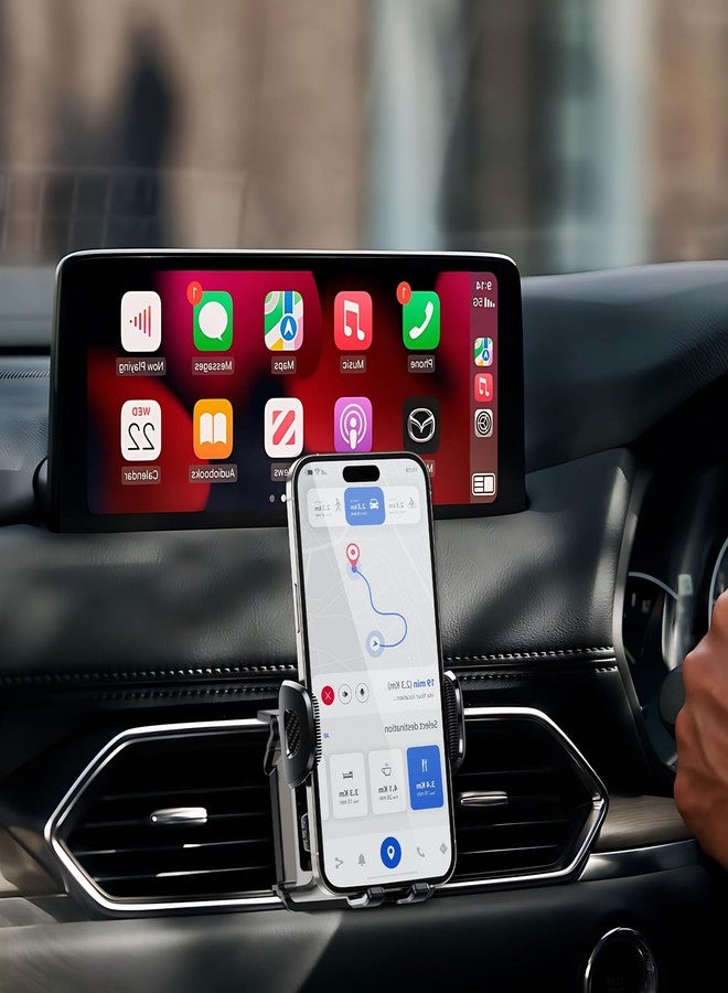 ELOHEI Phone Holder for Mazda CX5 with Custom Base, Specifically Design Car Phone Mount for Mazda CX5 2017-2024 Accessories, for 4.7-7 in Phones - Image 3