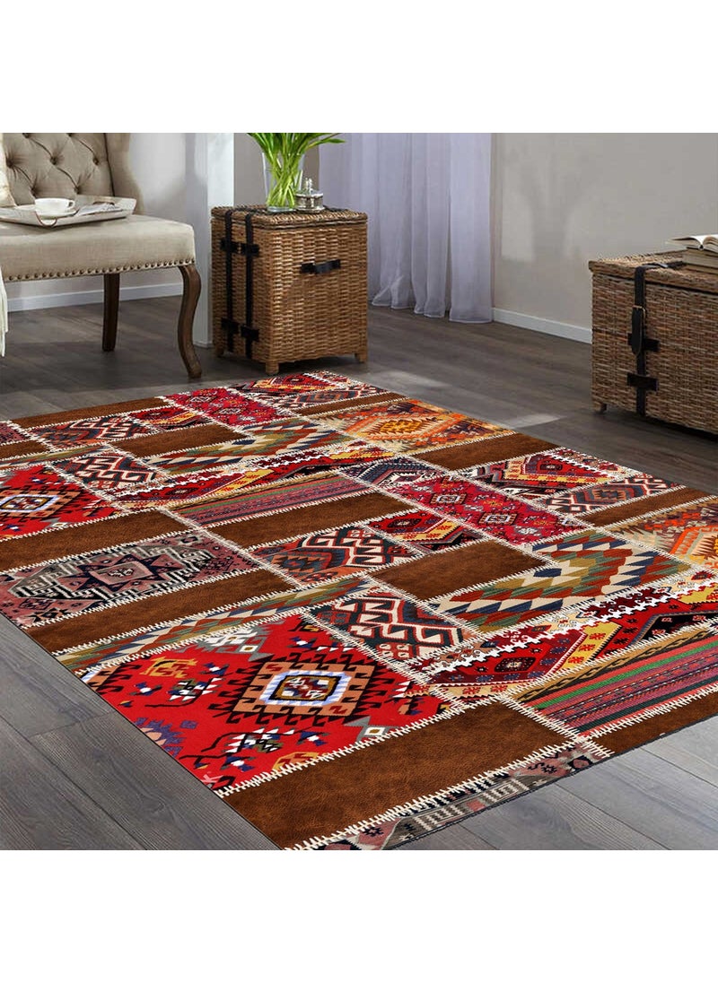 Wagonik Patchwork Patchwork Authentic Kilim Patterned Digital Printed Carpet Non-Slip Based Washable Carpet - pzsku/Z05F3FE7196481B2742EAZ/45/_/1729938503/316e9113-0a43-4914-8af0-f4778fce072c