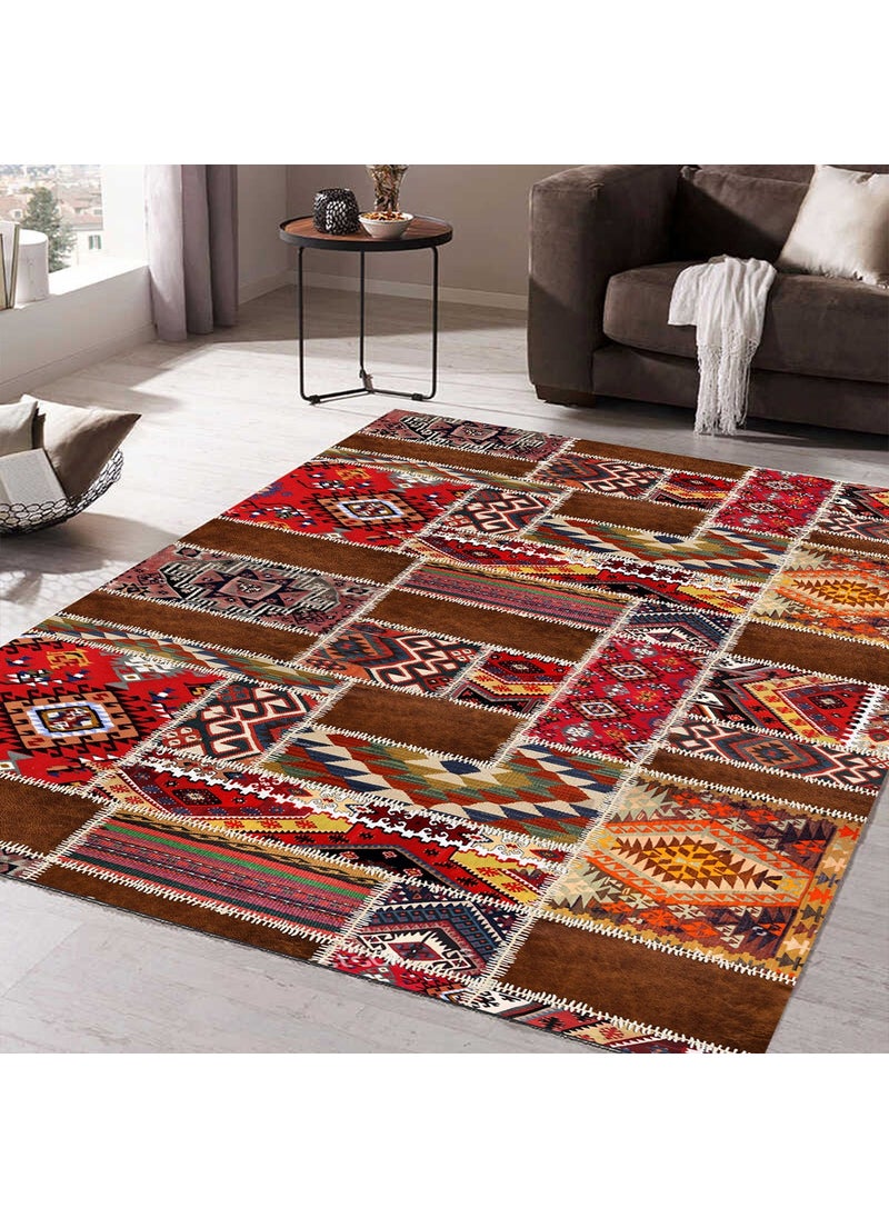 Wagonik Patchwork Patchwork Authentic Kilim Patterned Digital Printed Carpet Non-Slip Based Washable Carpet - pzsku/Z05F3FE7196481B2742EAZ/45/_/1729938505/c5bdccac-33ec-435a-9d7b-a6b59b601c61