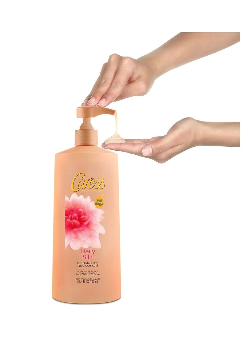 Caress Body Wash, Daily Silk White Peach and Silky Orange Blossom, 25.4 Ounce - pzsku/Z05F4110C16EB6D446E23Z/45/_/1740490320/65ce5463-0b14-4c75-aef5-2ffd348ce0c1