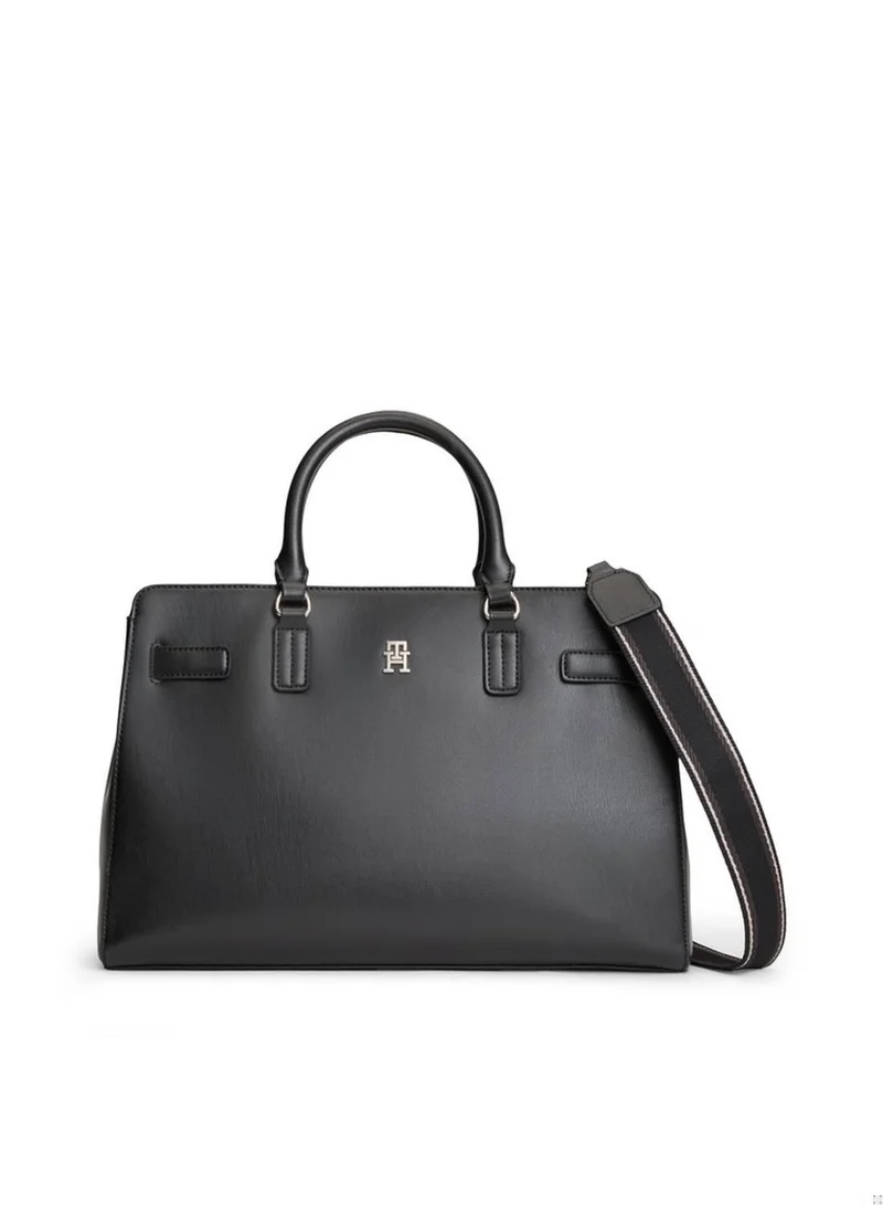 TH Monogram Repeat Logo Crossbody Satchel