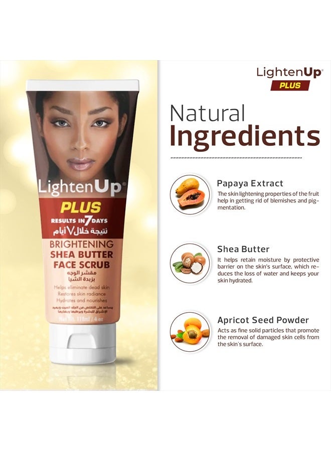 omic lightenup LightenUp Brightening Face Wash - 4 fl oz / 118 ml - Face Scrub Exfoliator, Natural Shower Gel, with Coconut Oil, Papaya, Shea Butter for All Skin Types - Image 2