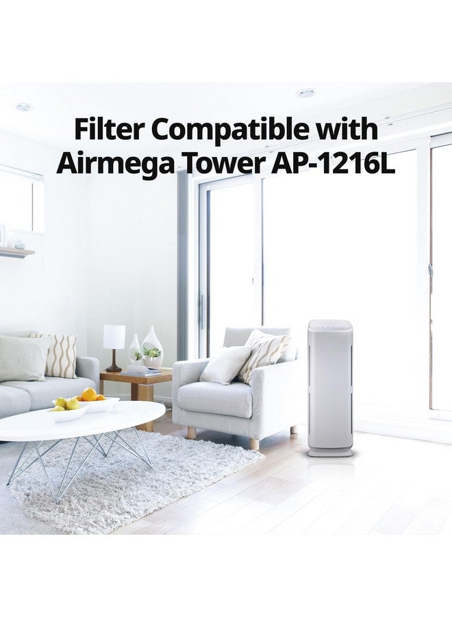 COWAY حزمة فلتر بديل Coway AP-1216-FP لـ AP-1216L ، أسود - Image 2