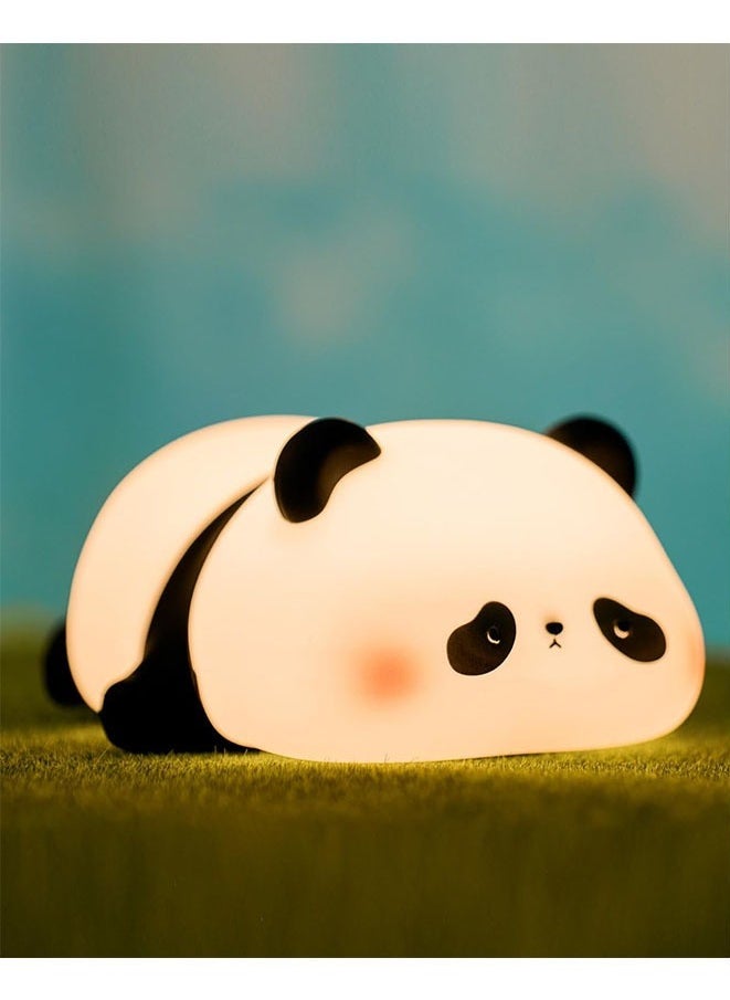 Muyixin مصباح LED ليلي للأطفال قابل لإعادة الشحن من Kawaii Panda لغرفة الأطفال، سطوع قابل للتعديل  - Image 1