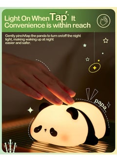Muyixin Cute Panda Night Light, LED Squishy Novelty Animal Night Lamp, 3 Level Dimmable Nursery Nightlight for Breastfeeding Toddler Baby Kids Decor, Cool Gifts for Kids  - Image 4