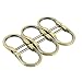 Homakover 6 PCS 34inch DRings Horseshoe Shape U Shape D Rings Screw in Shackle Semicircle D Ring for DIY Leather Craft Purse Keychain Accessories Bronze - Image 2