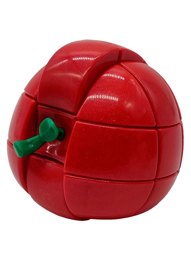 كيديتوس مكعب كيديتو واي جيه على شكل فاكهة التفاح، 3×3، لغز مكعب سحري سريع على شكل فاكهة واقعية، أحمر - Image 3