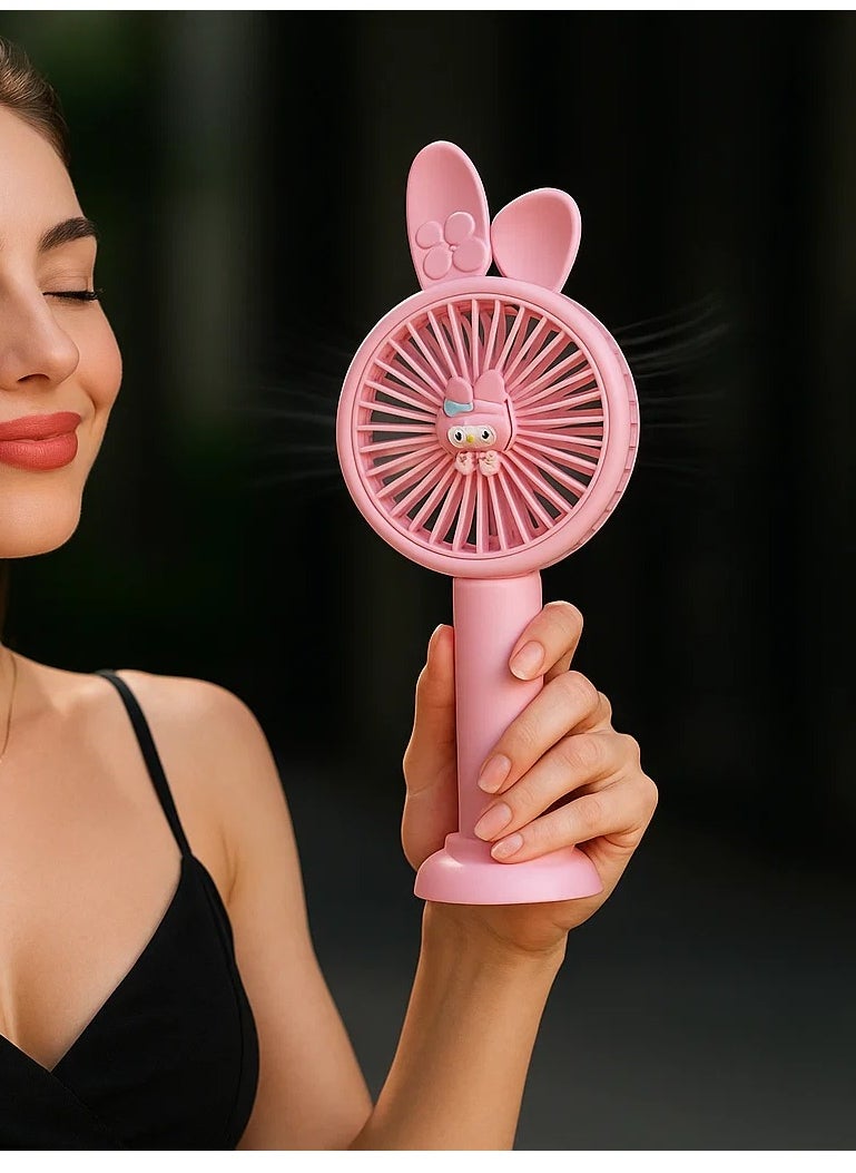 Fan Sheng Da - Rechargeable hand fan + mobile phone holder, lightweight, gives a refreshing atmosphere, small size. - Image 1