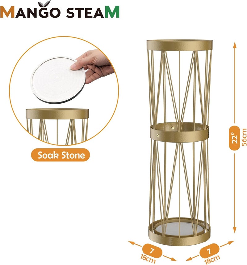 Mango Steam Pluvian Soakstone Umbrella Holder (Tall, Gold) - Image 3