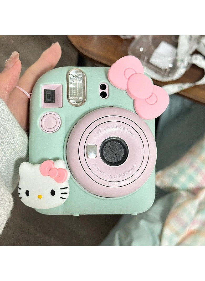 جنرال - علبة فوجي فيلم mini12 Polaroid Hello Kitty ، غلاف ناعم سيليكون مقاوم لإسقاط الكاميرا - Image 1