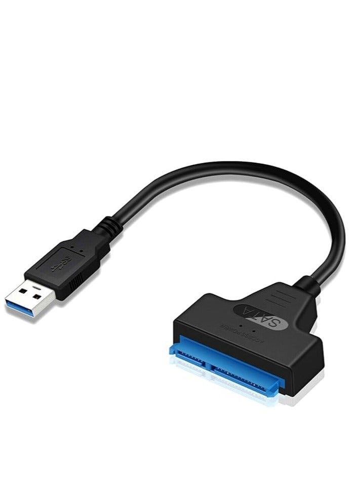 USB 3.0 Adapter 22 Pin to 2.5 Inch SATA Cable Connector Compatible with Hard Drive, SSD, SSD - Image 1