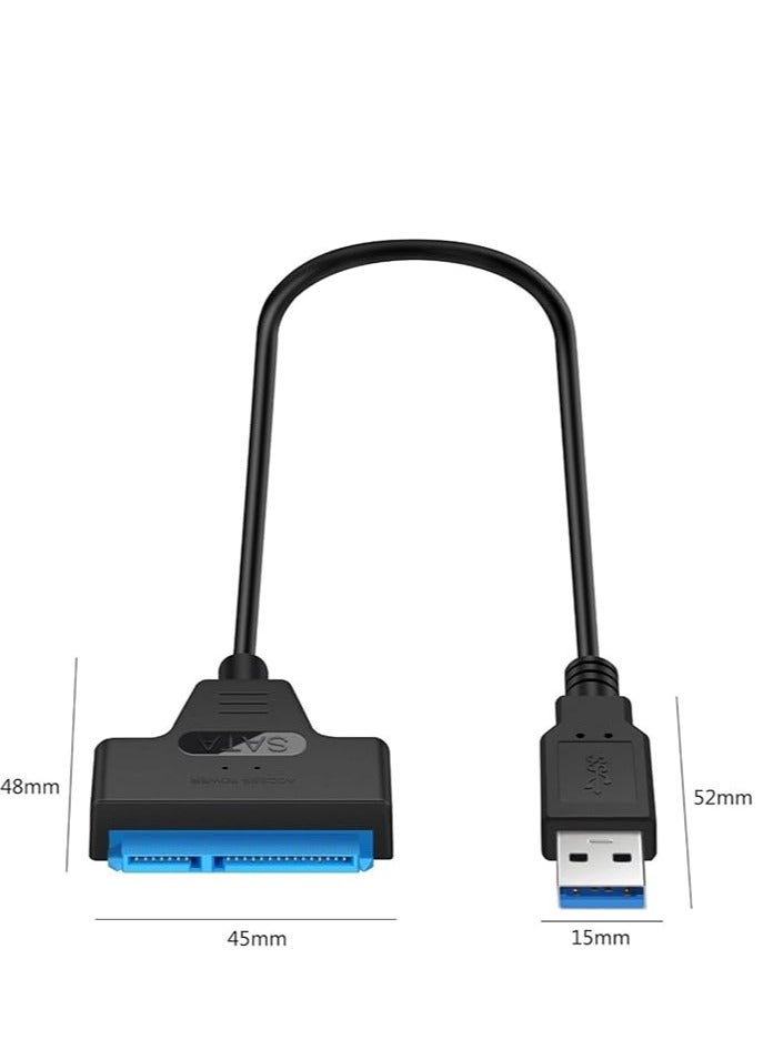 USB 3.0 Adapter 22 Pin to 2.5 Inch SATA Cable Connector Compatible with Hard Drive, SSD, SSD - Image 5