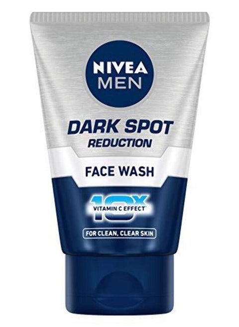 NIVEA MEN Dark Spot Reduction Face Wash 100g With Ginkgo and Ginseng Extracts for Clean Healthy and Clear Skin in Summer 10 X Vitamin C Effect for Radiant Skin For Dark Spot Reduction