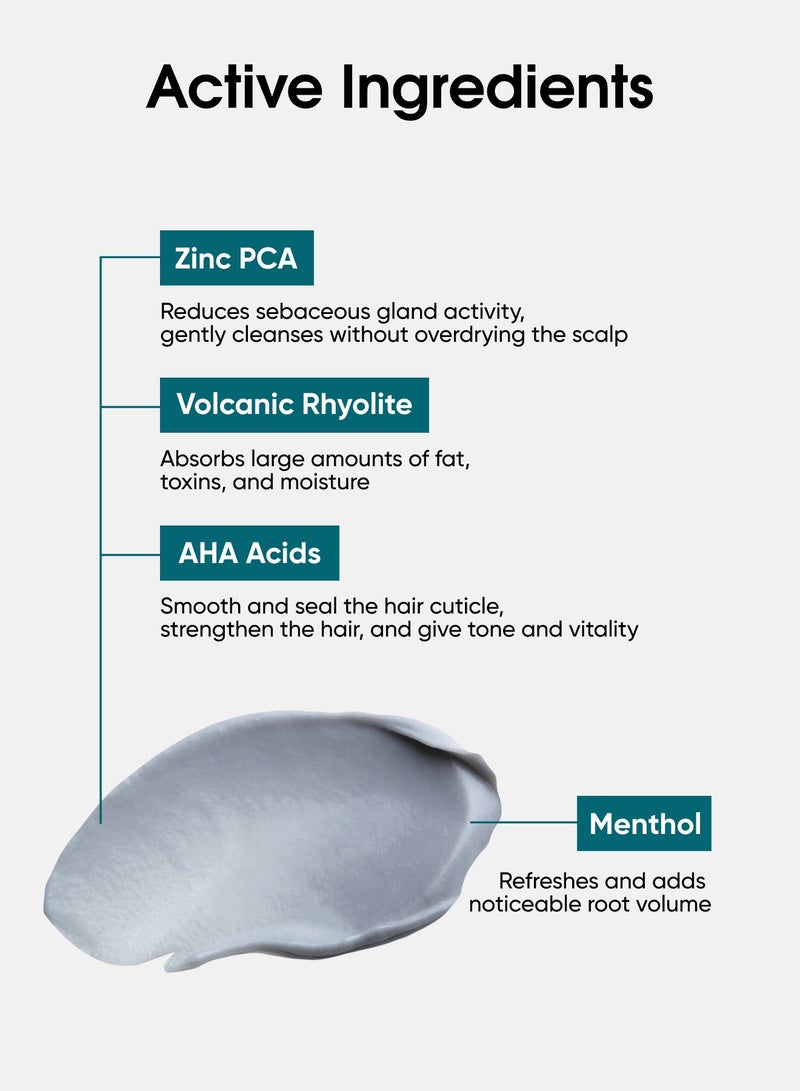 تاش باقة تنظيف عميق وتغذية للشعر 2×300 مل | قناع تقشير فروة الرأس بالكربون + قناع تغذية عميقة للشعر بالريوليت البركاني والزنك والأفوكادو والمانجو - Image 4