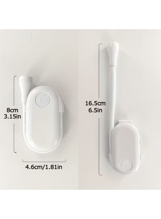 Goolsky Mini Portable Clip-On Book Light | Adjustable Brightness | Three Colors | C-Type USB Rechargeable | 360-Degree Foldable LED Soft Light | Suitable for Bedrooms, Bedside, Study | Creative Gift Table Lamp, Small Night Light - Image 2
