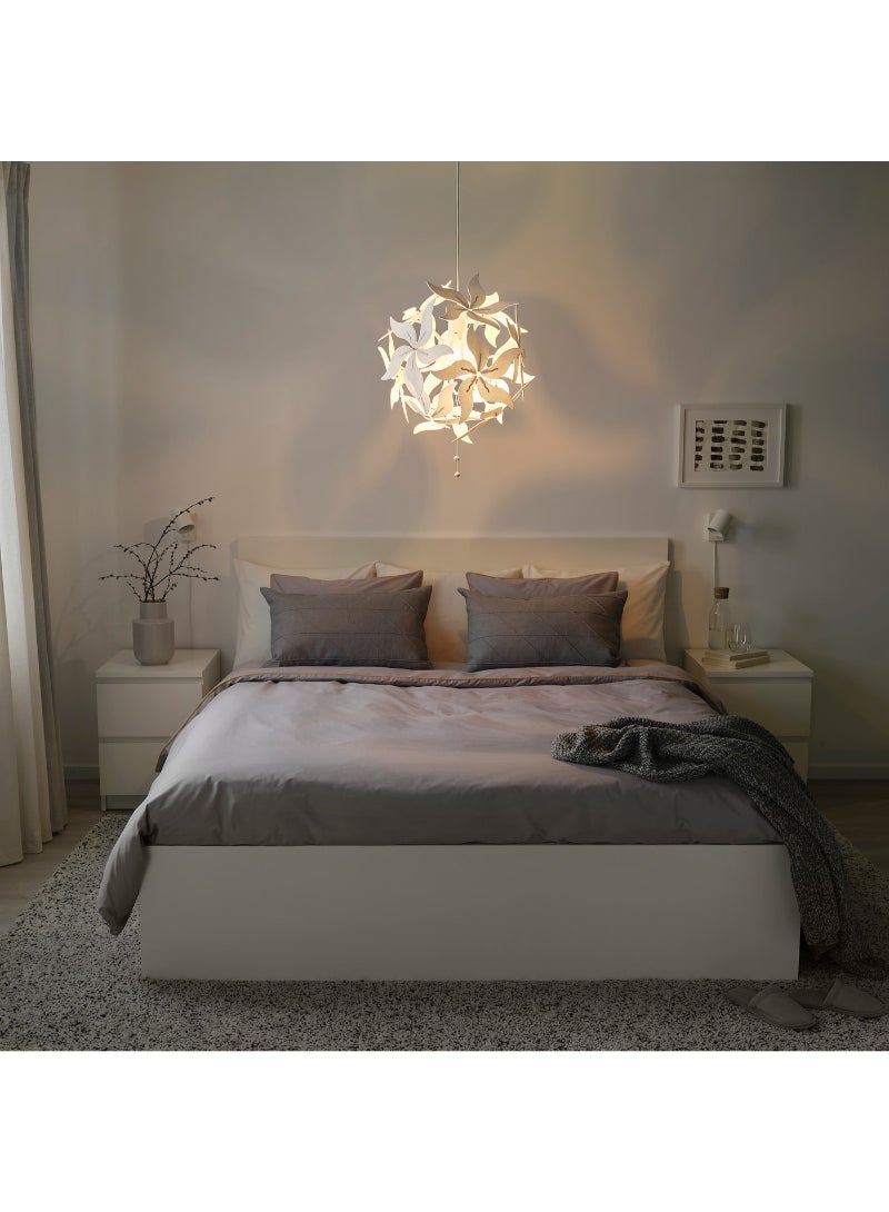 IKEA FRAKTA Pendant lamp - flower/white - 43 cm - Image 2