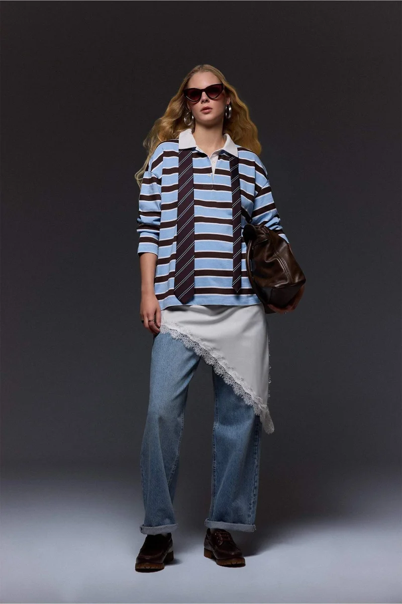 DeFacto Loose Fit Long Sleeve Sweatshirt