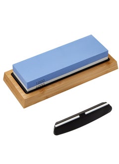 Oasisgalore Oasisgalore Knife Sharpener 1000/6000 Dual Grit Side Whetstone Knife Sharpening Stone for Chefs Kitchen  - Image 1