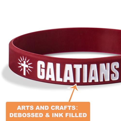 CYCLUSIVE 12 Pieces Christian Bible Verses Silicone Wristbands-Popular Bible Verses Faith Rubber Bracelets-Religious Gifts-Jesus Bracelets for Men Women - Image 5