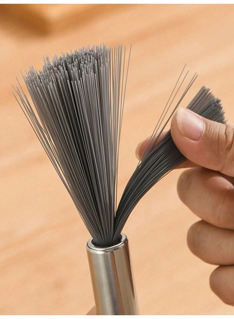 1pc Multi-Purpose Long Handle Cleaning Brush, Stainless Steel, Medium Strength - Image 5