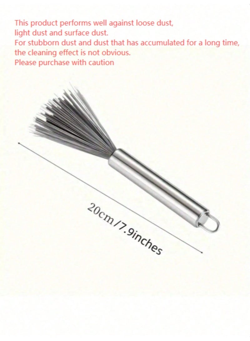 1pc Multi-Purpose Long Handle Cleaning Brush, Stainless Steel, Medium Strength - Image 2