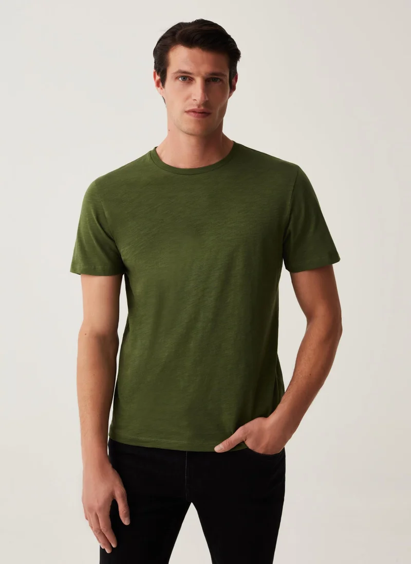 او في اس Two-pack T-shirts in cotton slub