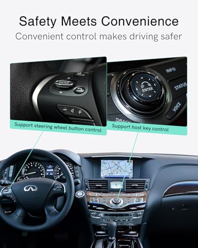 CHOOCL Bluetooth Car Adapter with USB Interface for Infiniti Q70/G37/EX/FX35/JX/QX50/QX60/M & NMC Patrol(2012-2018)/Qashqai(2014)/Murano(2011-2012)/Altima(2011-2012)/Rogue(2014-2016) - Image 3
