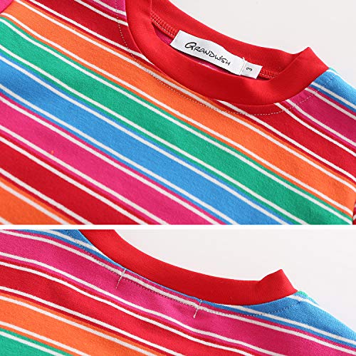 GRANDWISH Baby Boys Girls Striped T-Shirts, Long Sleeve Cotton Chucky Costume Top Shirts 5T Multicolor - Image 3