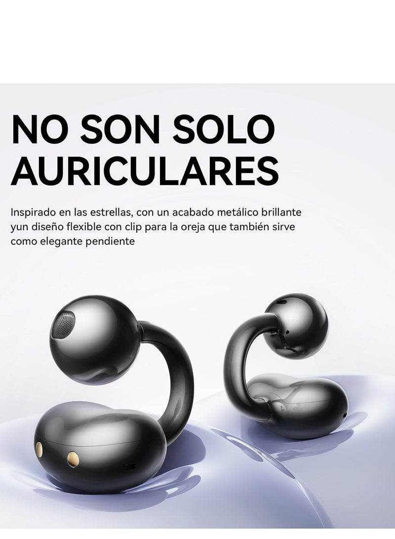 Sanag S6S PRO Open Ear Free Clip-On Headphones, True Wireless Bluetooth Earphones with Microphone, IPX4 Waterproof Sports Earbuds, 38H Playtime OWS Design Fit Sport Running, App Custom Settings (Purple) - Image 5