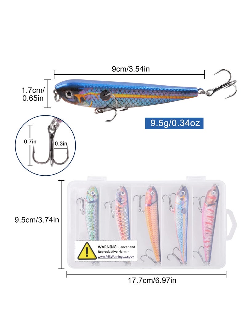 Excefore Fishing Lures Kit, Lifelike Action, Super Sharp Hooks, Sturdy and Durable - Perfect for Bass, Trout, Pike, and More - Image 3