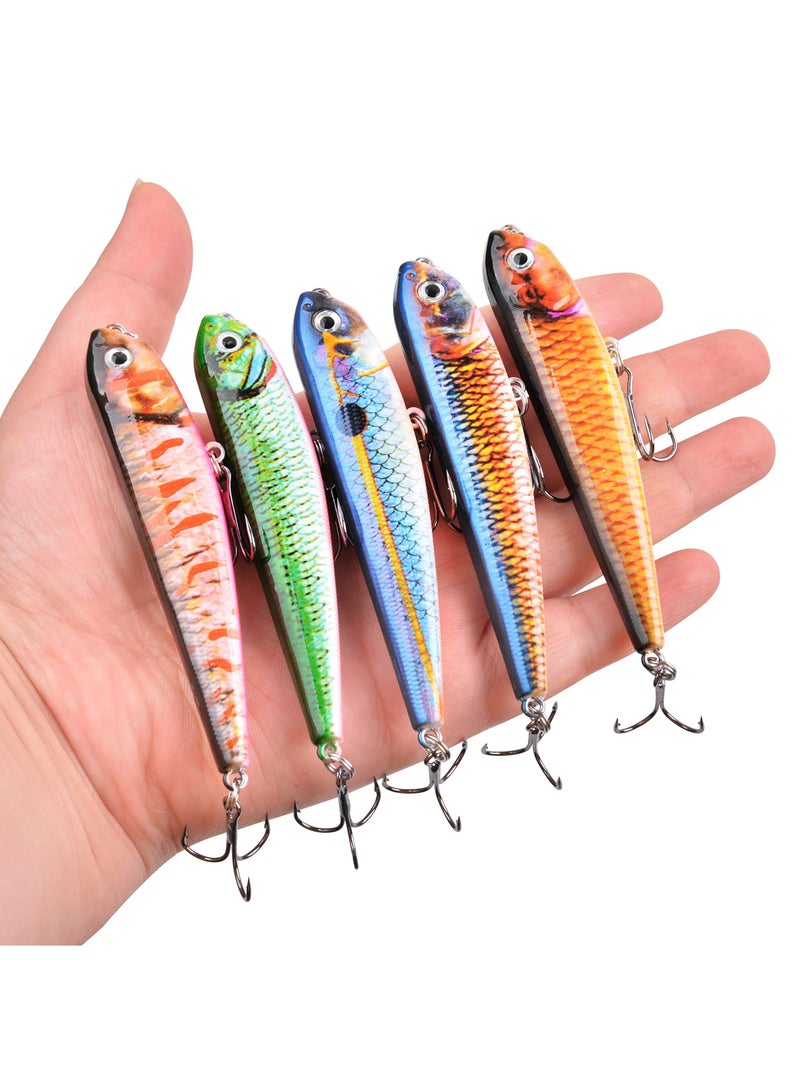 Excefore Fishing Lures Kit, Lifelike Action, Super Sharp Hooks, Sturdy and Durable - Perfect for Bass, Trout, Pike, and More - Image 4