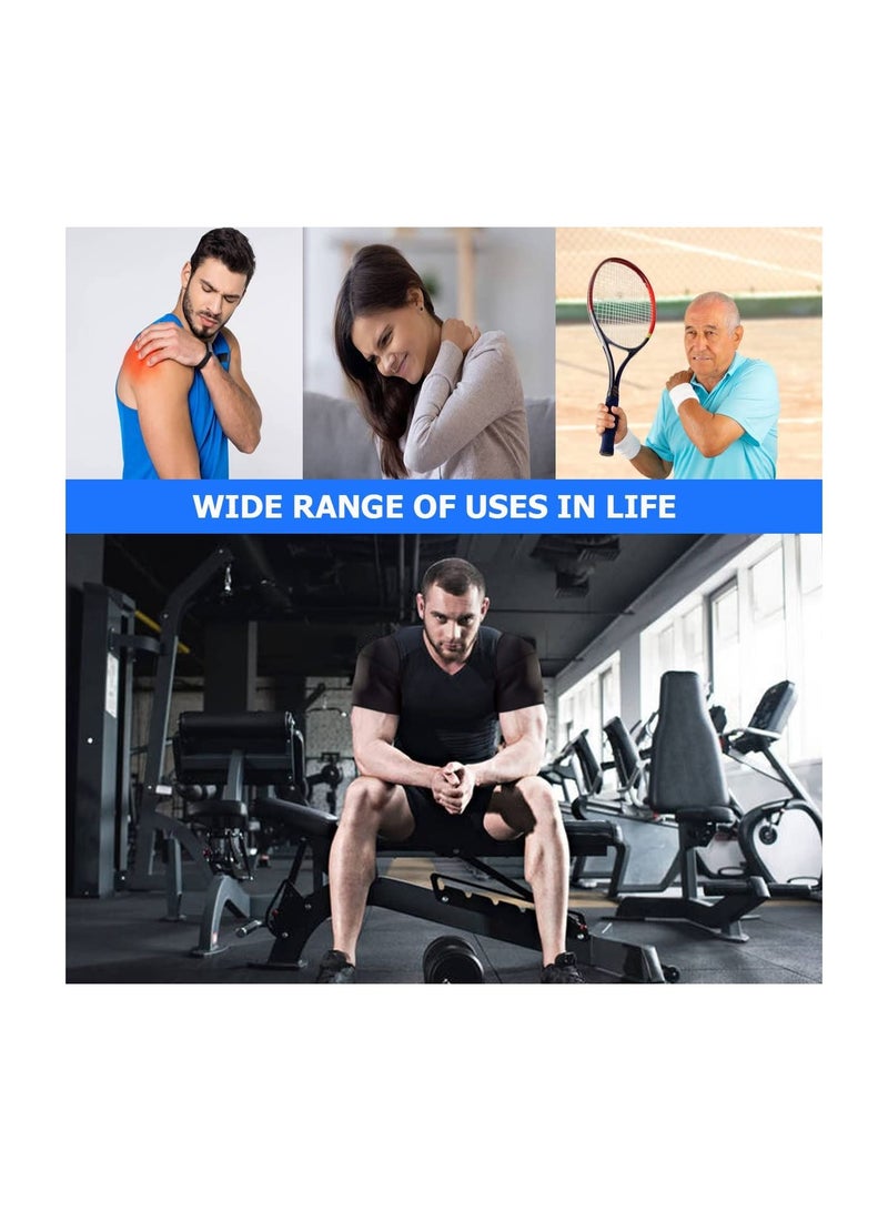Double Shoulder Brace, Warm Support Protector, Shoulder Strap Brace, for Sleeping Outdoor Lifting Sports, Shoulder Brace, Relieve Chronic Tendinitis Pain, Breathable Sports Protective Gear (XL)