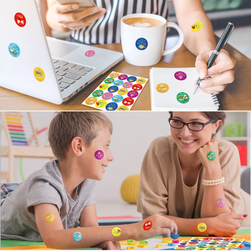 Geyee 600 Pcs Christian Religious Stickers for Kids Jesus Faith Shape Easter Stickers Catholic Child Drawn Scripture Decors for Toddler Art Crafts(Angel Style) - Image 5