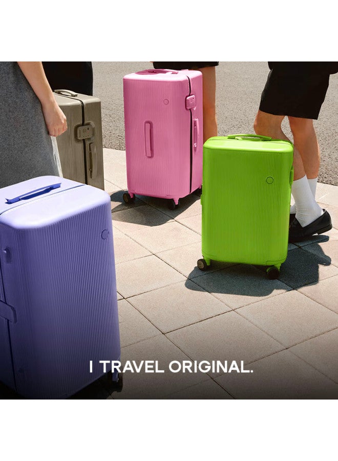 Ito Luggage Pistachio2 Large Capacity 30-inch Plain Grey Suitcase For Men And Women - Image 2