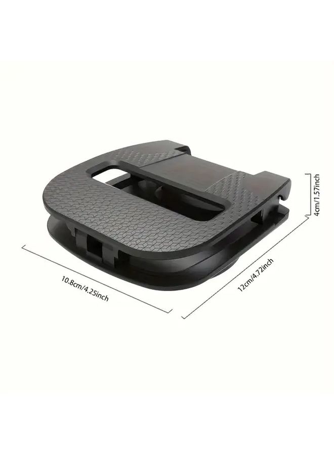 Black 360 Rotatable Car Phone Mount Universal Dashboard Cradle For Hands Free Driving - Image 2