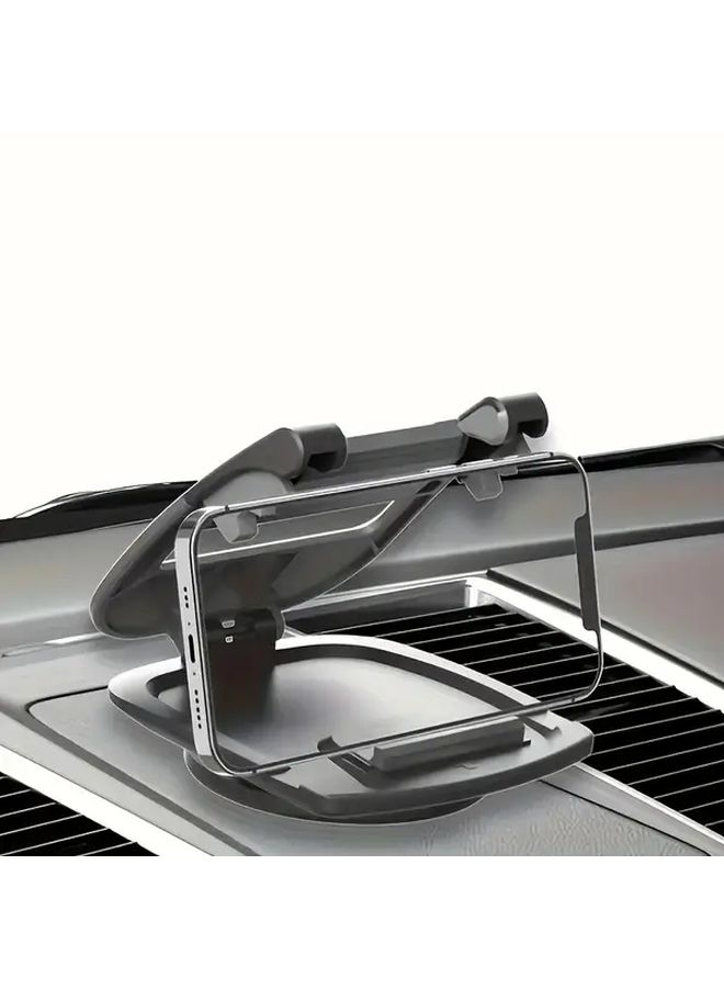 Black 360 Rotatable Car Phone Mount Universal Dashboard Cradle For Hands Free Driving - Image 3