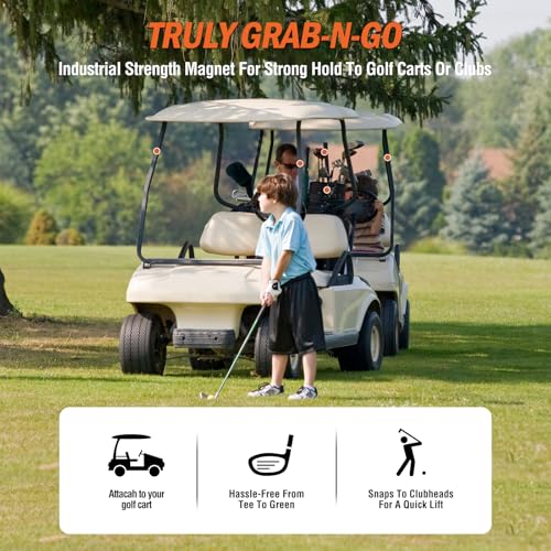 MINGLITAI Magnetic Golf Towel 236x157 Large Size Golf Cleaning Towel Premium UltraAbsorbent Microfiber Golf Towel for Golf Bags Carts and Clubs Waffle Weave Pattern Black - Image 3