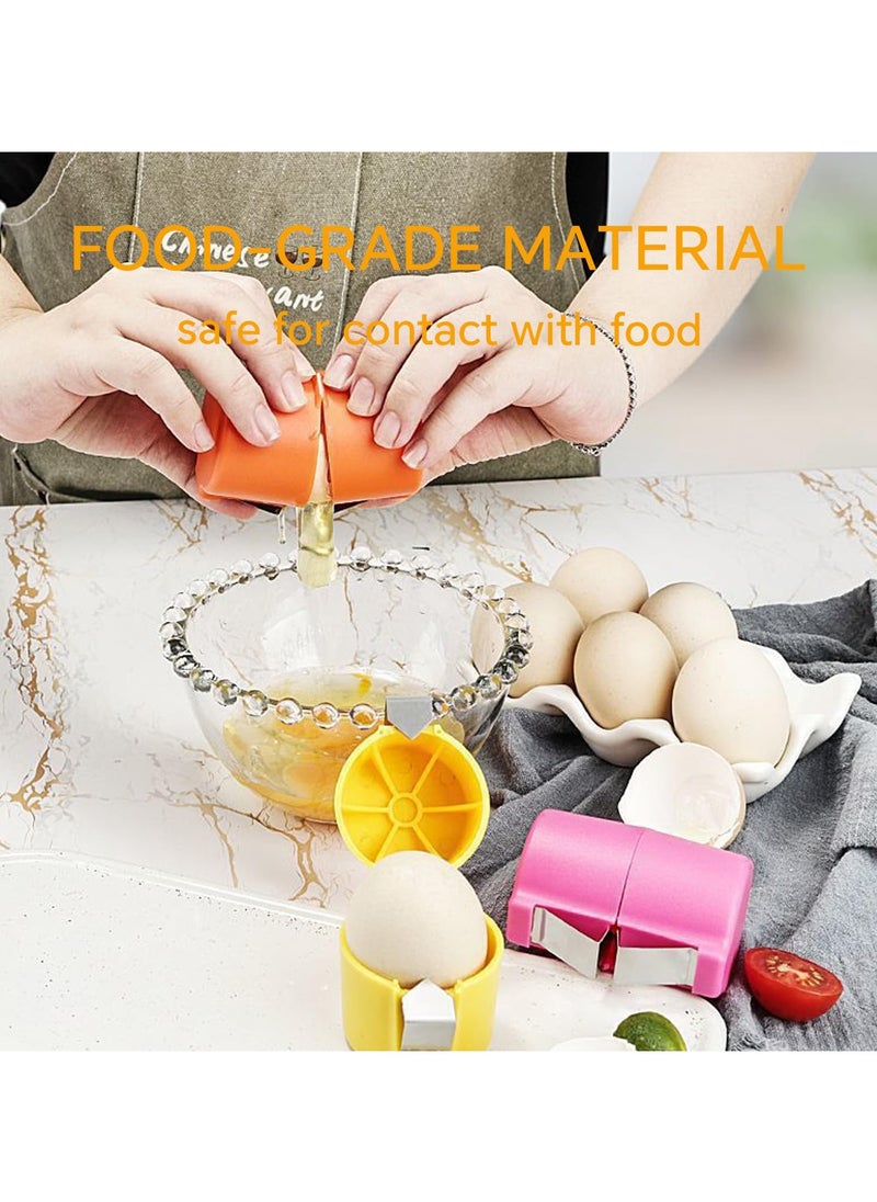 Generic - 3 PCS Egg Shell Opener for Hard Boiled Eggs, Egg Peeler Tool Handheld Egg Topper Cutter Tool Easy Egg Cracker Tool Egg Slicer for Raw - Image 1