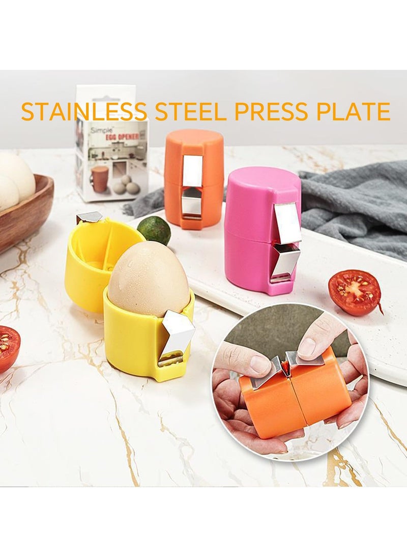 Generic - 3 PCS Egg Shell Opener for Hard Boiled Eggs, Egg Peeler Tool Handheld Egg Topper Cutter Tool Easy Egg Cracker Tool Egg Slicer for Raw - Image 1