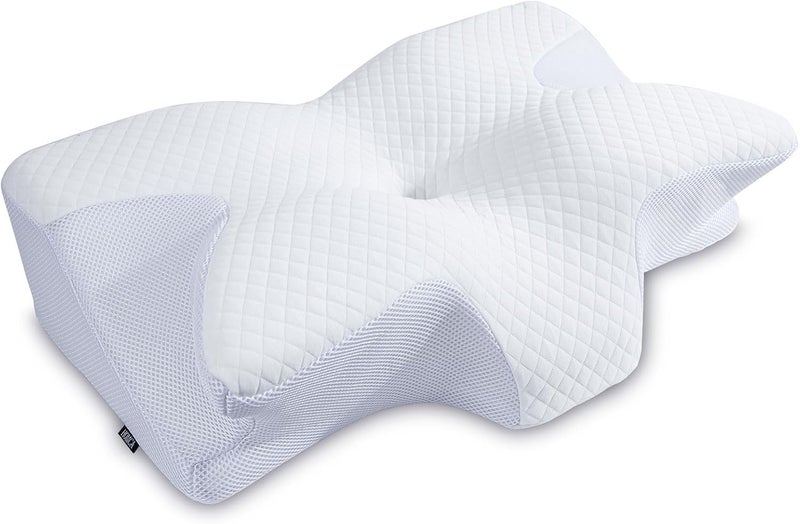 Memory Foam Pillows - Memory Foam Pillow, Neck Bed Pillow for Side Sleepers Back and Stomach (King Size)