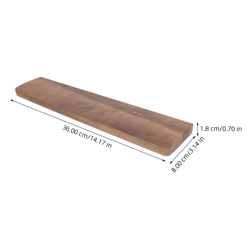 Ergonomic Walnut Wood Wrist Rest For 87 Key Mechanical Keyboard Anti Slip Palm Support - Image 3
