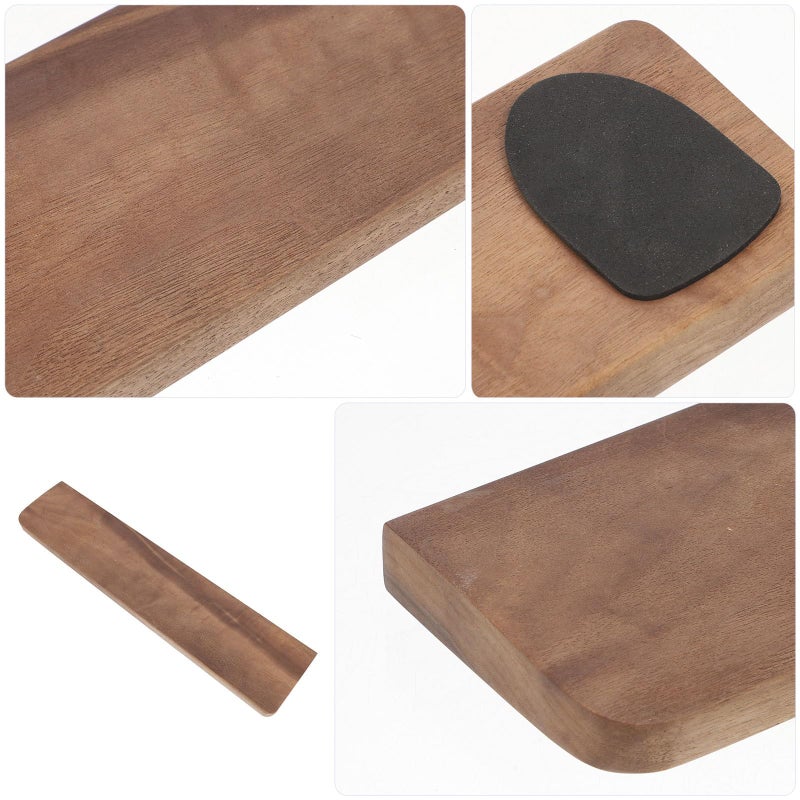 Ergonomic Walnut Wood Wrist Rest For 87 Key Mechanical Keyboard Anti Slip Palm Support - Image 4