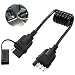Seamaka 4 Way Flat Trailer Extension Coiled Cable 4 Pin Trailer Wire Extension Harness Male and Female Stretchable Coiled with Dust Cover 363 FT 18 Guage - Image 2