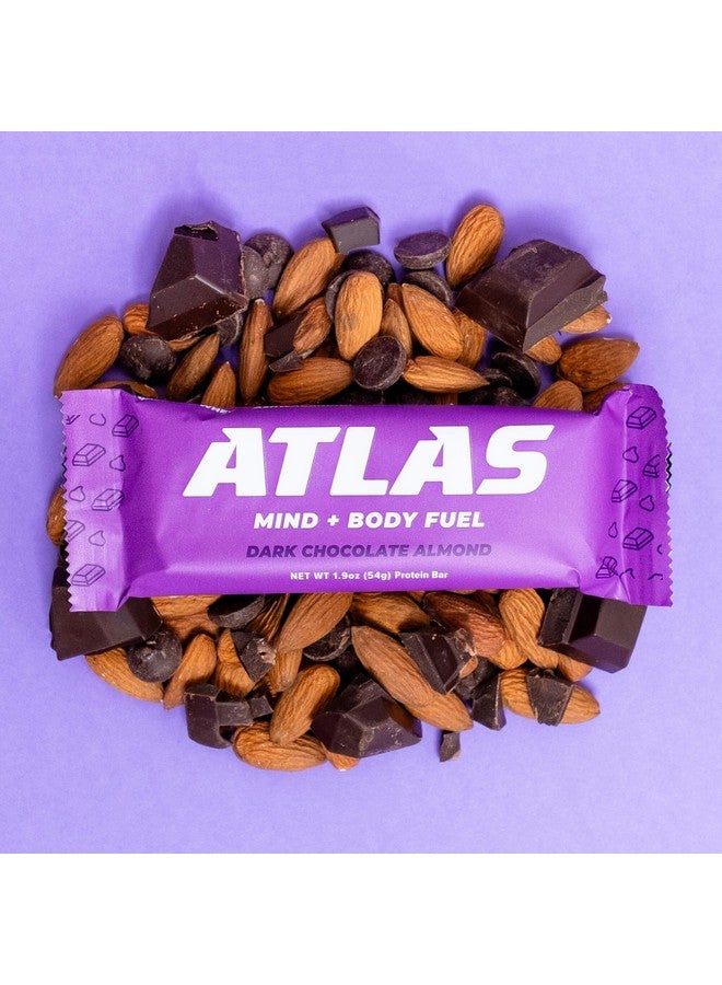 Health & Household Atlas Protein Bar, 20G Protein, 1G Sugar, Clean Ingredients, Gluten Free (Dark Chocolate Almond, 12 Count (Pack Of 3))  - Image 4